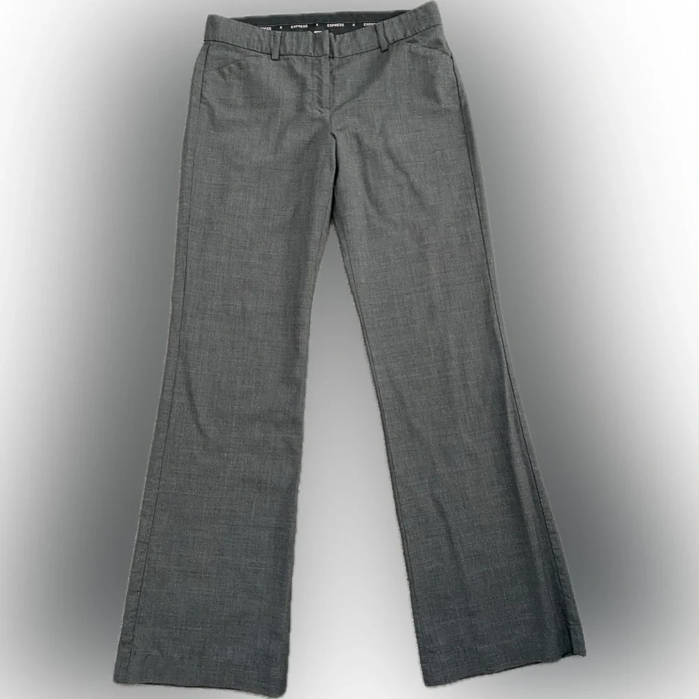 Express Editor Wool Blend Wide-Leg Dress Pants - Size 4 Regular - Picture 1 of 6